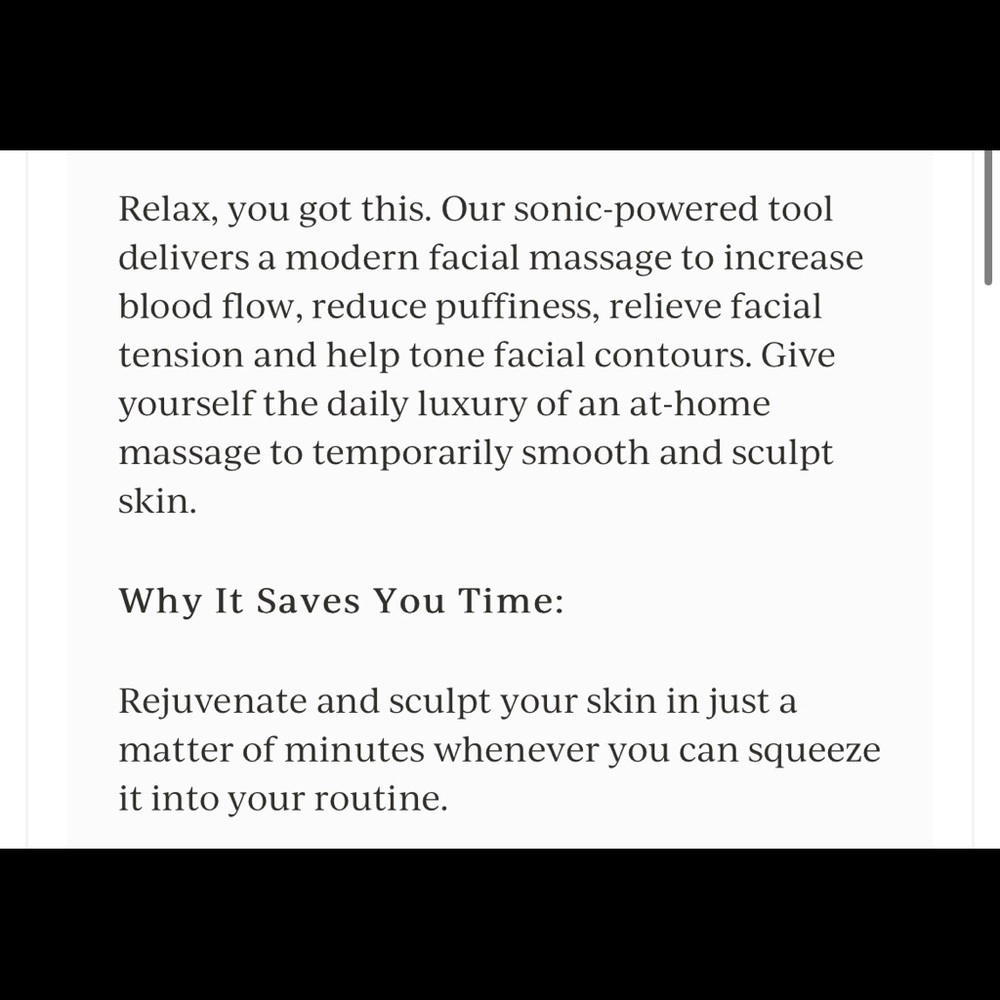 ✨ COMPLEX CULTURE Sonic T-Bar Facial Massager - Picture 5 of 5